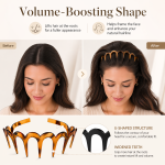 Zigzag Headbands for Women 2 Pack U-Shaped Hair Comb Headbands