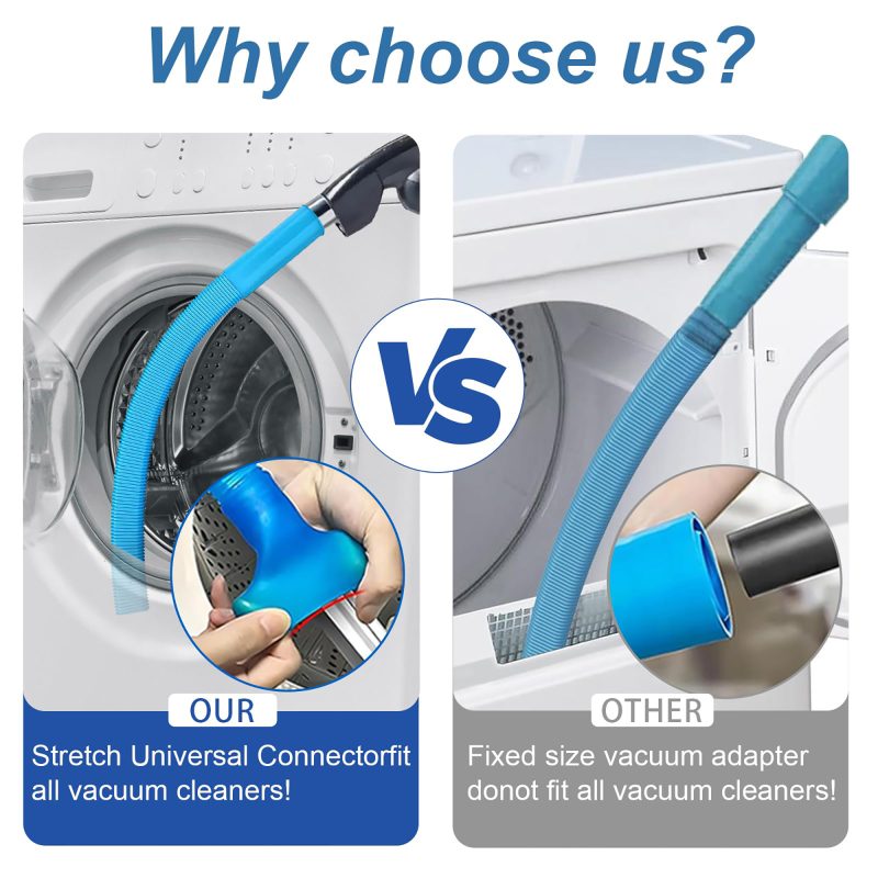 Dryer Vent Cleaner Universal Vacuum Hose Attachment Fits All Vacuums Cleaner