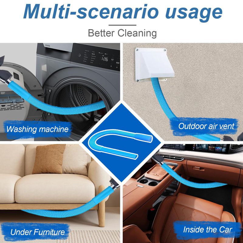 Dryer Vent Cleaner Universal Vacuum Hose Attachment Fits All Vacuums Cleaner