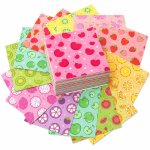 50 Sheets 5.9x5.9 Inches Double-Sided Colored Folding Paper