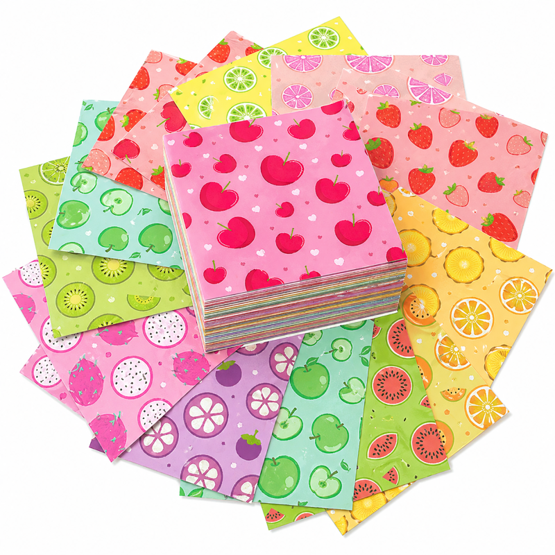 50 Sheets 5.9x5.9 Inches Double-Sided Colored Folding Paper